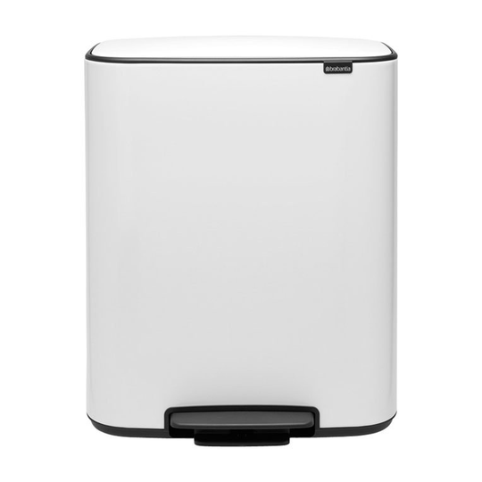Bo touch bin poljinroskis 2x30 L White