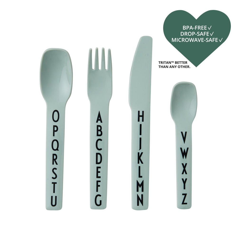 Design Letters - Kids Cutlery - Green