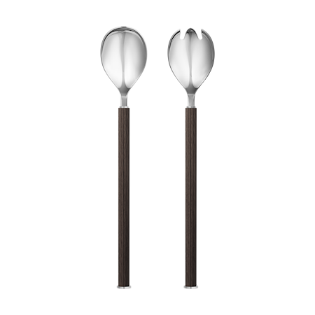 BERNADOTTE SALAD SET WOOD & STAINLESS STEEL