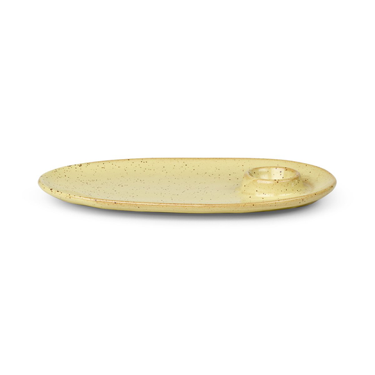 Flow aamiaislautanen 14x23,5 cm Yellow speckle