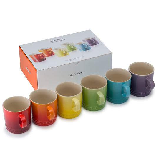 Le Creuset lahjasetti muki 35 cl 6-pakkaus Rainbow