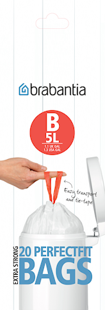 Roskapussi B 5L White