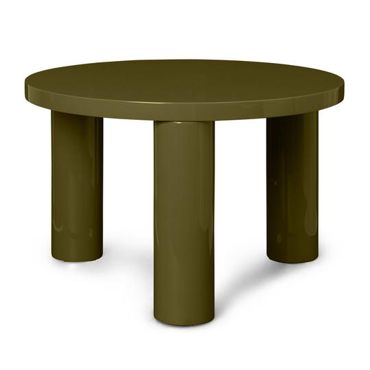 Post sohvapöytä pieni Ø65 cm Oliivi