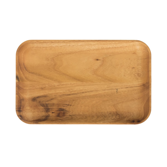Raw lautanen suorakulmainen 23,7x14,9 cm Puu