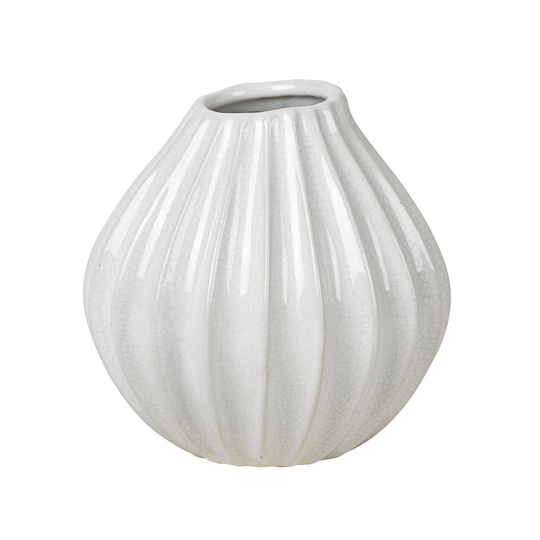 Wide maljakko, ivory 15 cm