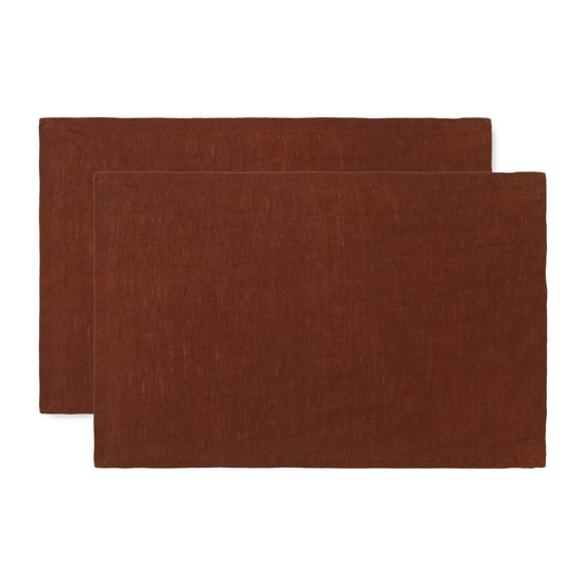 Ferm Living tabletti linne 2-pack Cinnamon