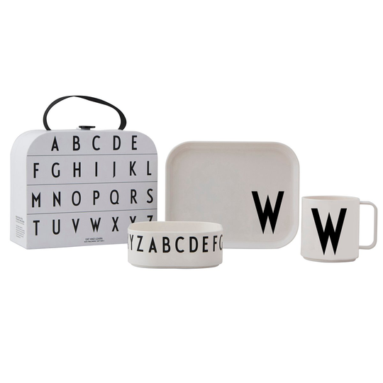 Design Letters lasten tarjoilusetti W