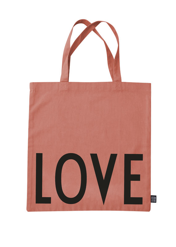Design Letters - Farvorite Tote Bag - Love Raspberry Beige (10502001ROSELOVE)