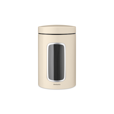 Säilytyspurkki ikkunalla 1,4 L, Soft Beige