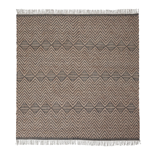 Ranjar matto 250x250 cm Ruskea