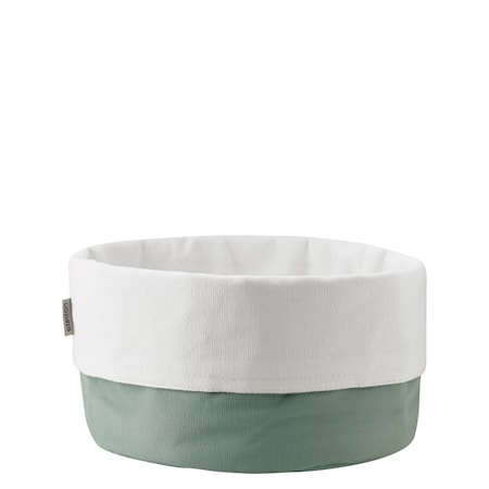 Bread bag, large - dusty green/white