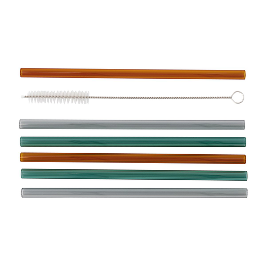 Vaca lasipilli, 6-pakkaus Green-grey-orange
