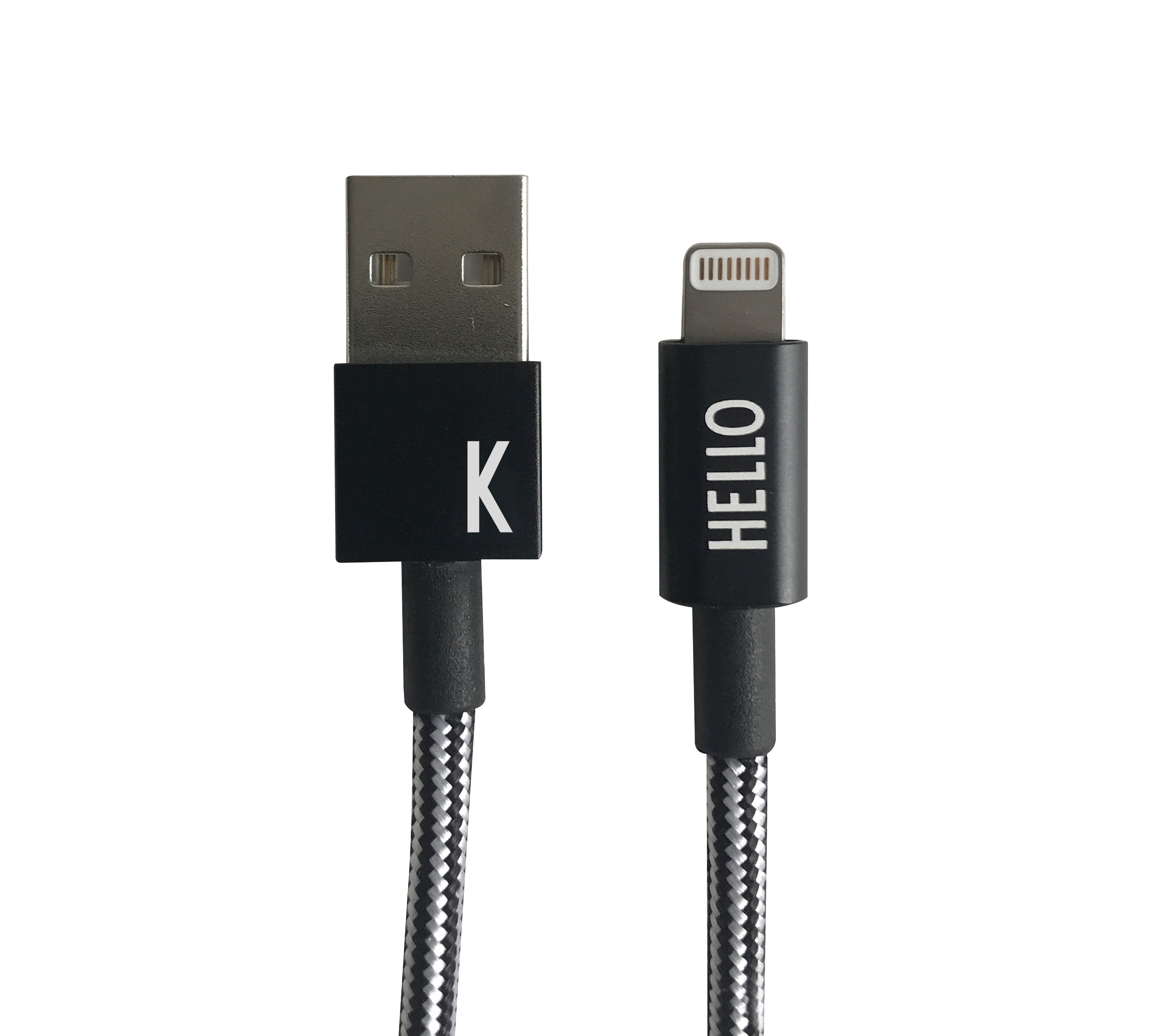 Design Letters - Lightning Cable 1 Meter K - Black (60201010K)