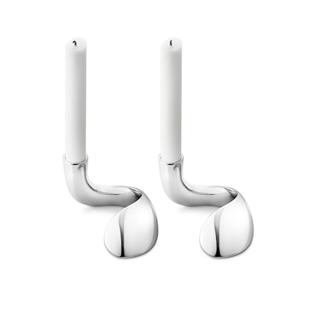 Bloom Kynttilänpidike 2pack Ruostumaton teräs