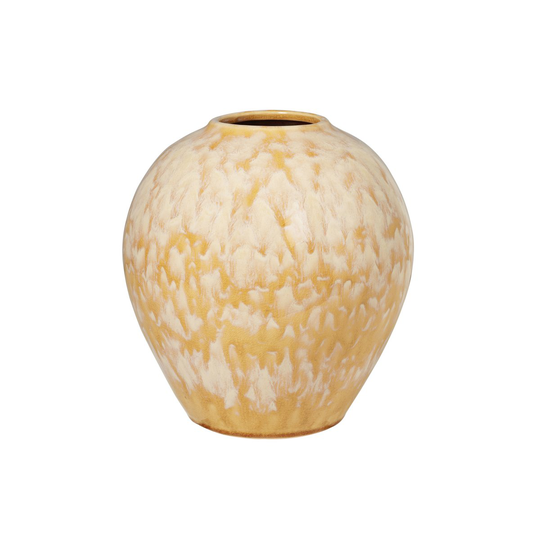 Ingrid keramiikkamaljakko 25,5 cm Tawny olive yellow