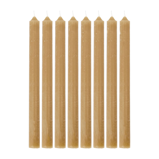 Rustic Wax kynttilä 25 cm 8-pack Camel