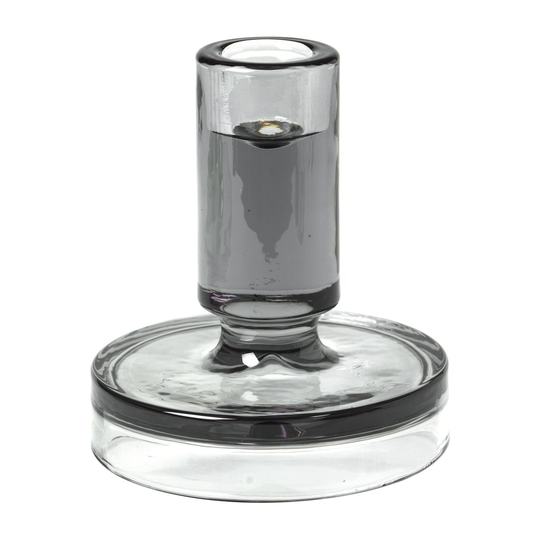 Petra kynttilänjalka smoked pearl dark grey 11 cm