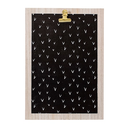 Clipboard MDF 24x2,5 cm - Musta
