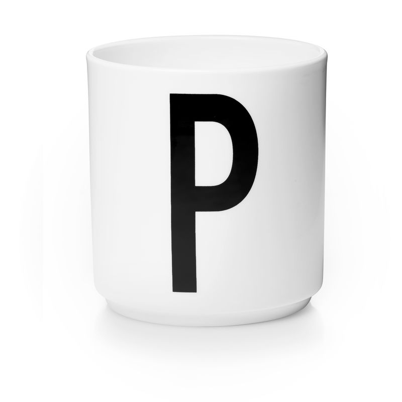 ​Design Letters - Personal Porcelain Cup P - White