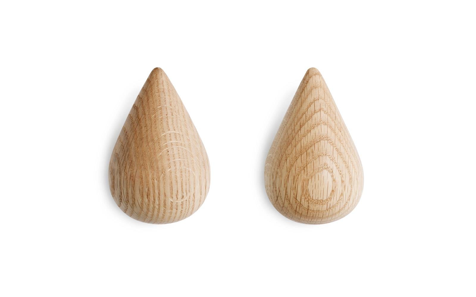 Normann Copenhagen - Dropit Hooks Set of 2 Large - Natur (331545)