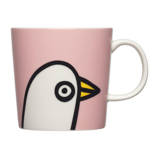 Oiva Toikka Birdie muki 30 cl Rosa