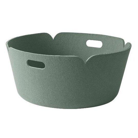 Restore säilytyskori pyöreä dusty green (vaaleanvihreä)