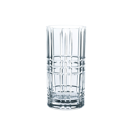 Square-longdrink-lasi 37 cl 4-pack 44 cl