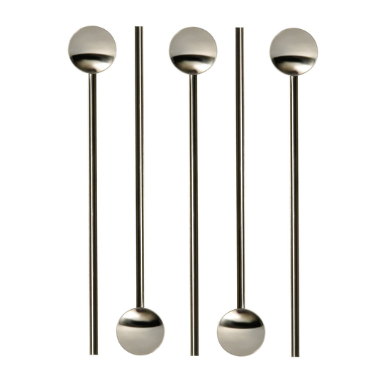 Tor cocktaillusikka pillillä 20 cm 6-pack Ruostumaton teräs