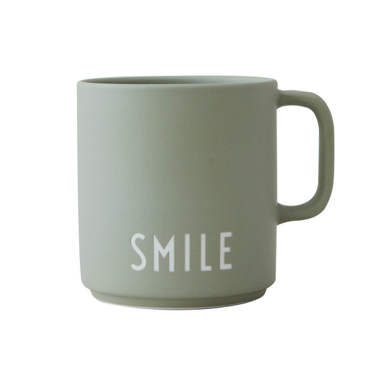 Design Letters -suosikkikuppi kahvalla 25 cl Smile