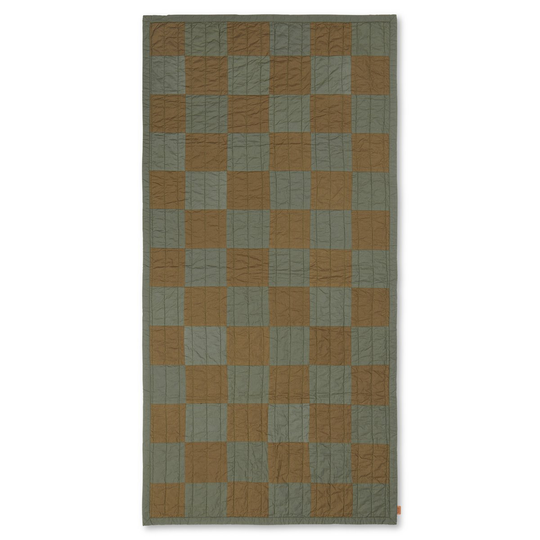 Duo tikattu huopa 90x187 cm Green Tonal