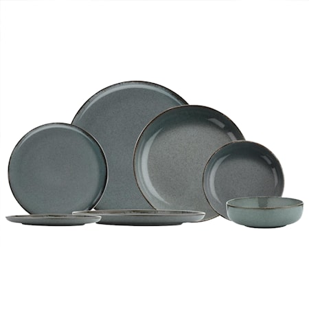 Dinner Set (24 Pieces) Harmaa