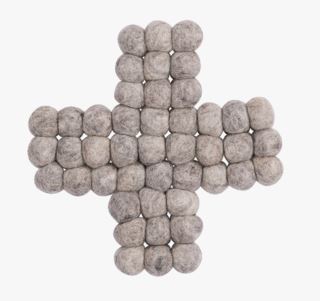 Wool Cross pannunalunen vaaleanharmaa