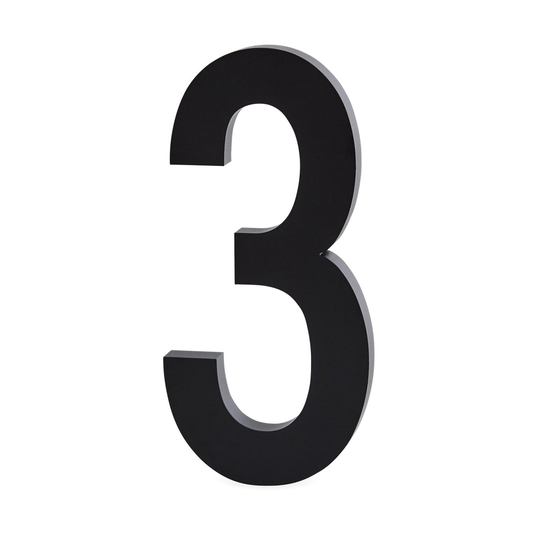 Design Letters numerot alumiini 100 mm 3