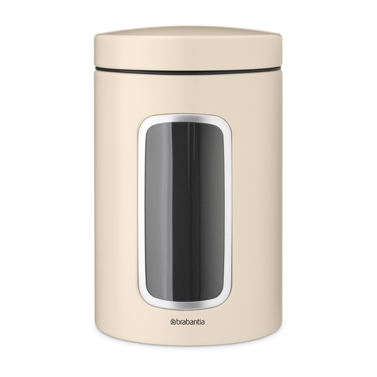 Brabantia säilytyspurkki ikkunalla 1,4 l Soft beige