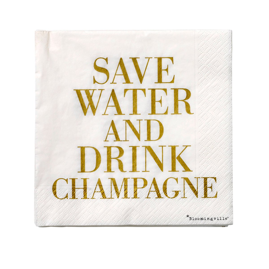 Save water -lautasliina 20-pakkaus 33x33 cm