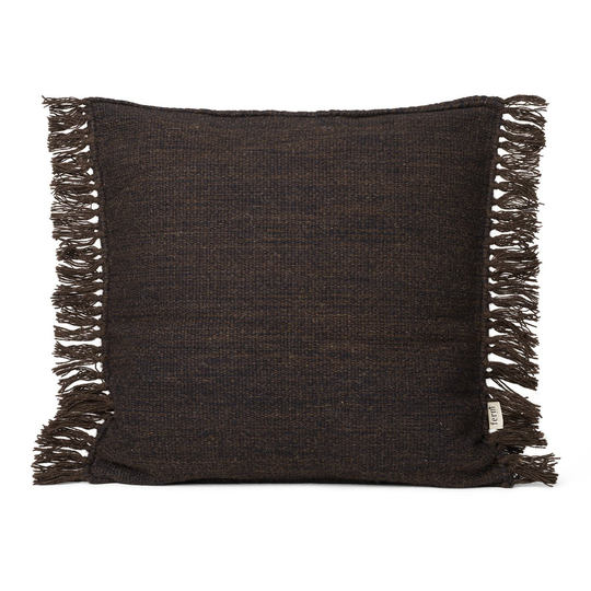 Kelim tyyny hapsuilla S 50x50 cm Dark melange