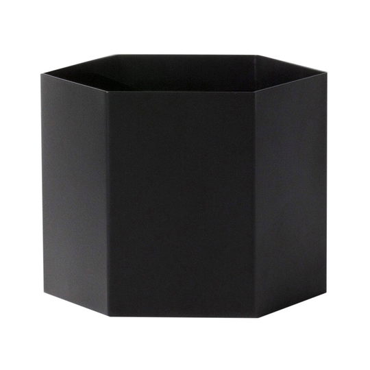 Hexagon ruukku musta x-large