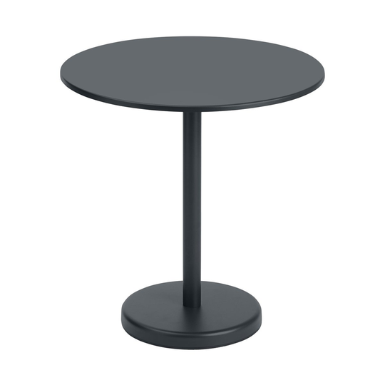 Linear teräspöytä Ø 70 cm Black