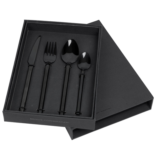 Tvis ruokailuvälinesetti 4 osaa Titanium black