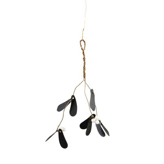 Mistletoe joulukoriste, pieni Musta