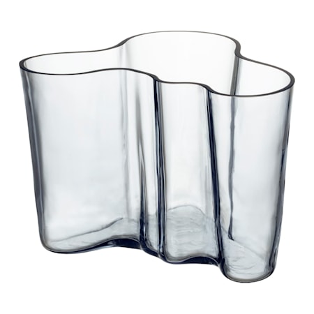 Aalto Maljakko 140 mm kierrätetty suupuhallettu lasi