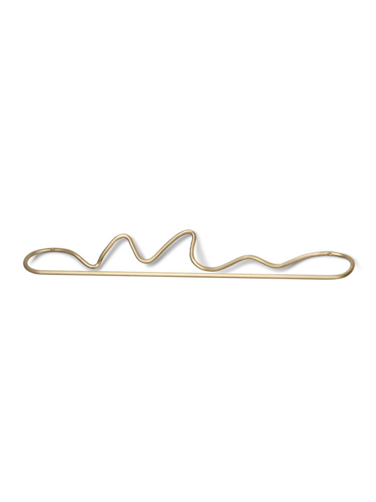 Ferm Living - Curvature Towel Hanger - Brass (1104263288)
