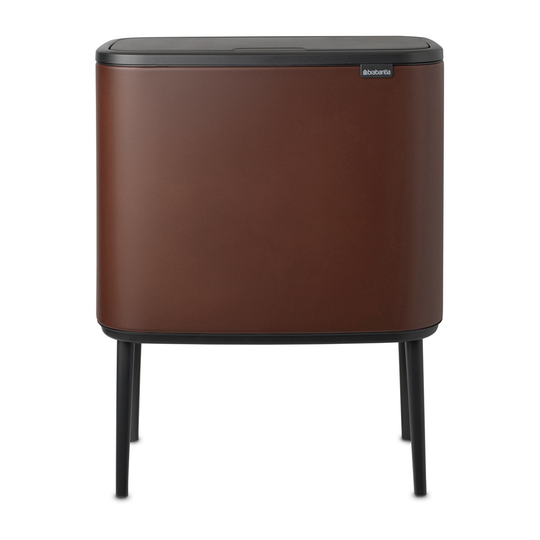 Bo touch bin 11+23 litraa Mineral cosy brown