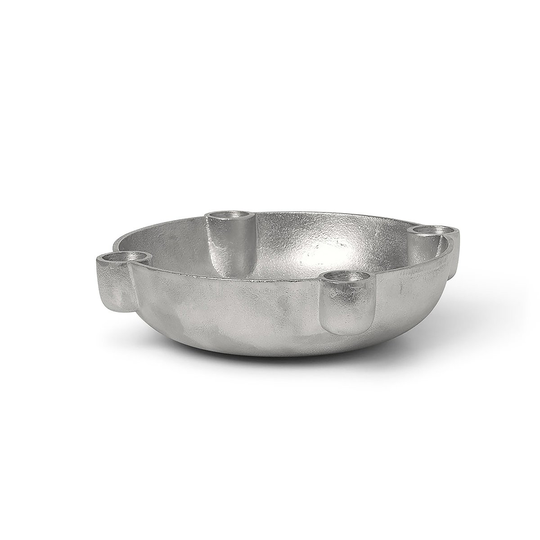Bowl adventtikynttilänjalka medium Ø20 cm Aluminium