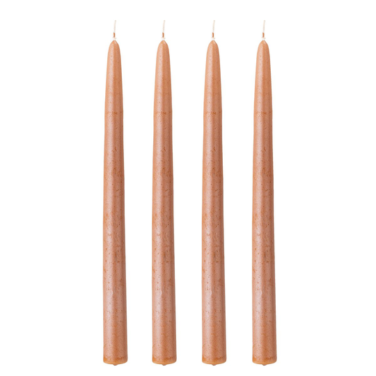 Shimmer kynttilät 4-pack Ruskea