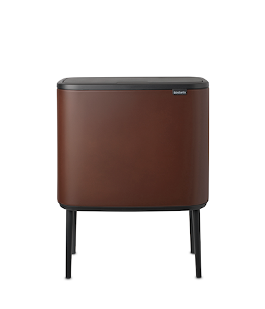 Bo Touch Bin 11+23 L, Mineral Cosy Brown