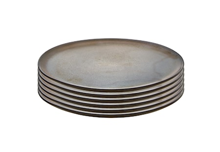 Raw Päivällislautanen Metallic Brown 6 kpl 28 cm