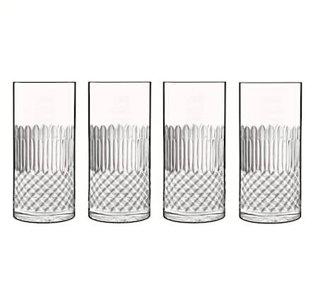 Diamante olutlas/longdrink-lasi 4 kpl kirkas 48 cl Ø 7,2 cm K 15,7 cm Luigi Bormioli