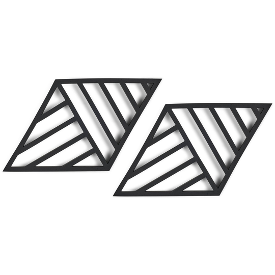 Zone Rhombus Lines -pöytätabletti, 2-pakkaus Black