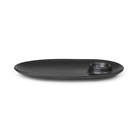 Flow aamiaislautanen 14x23,5 cm Black